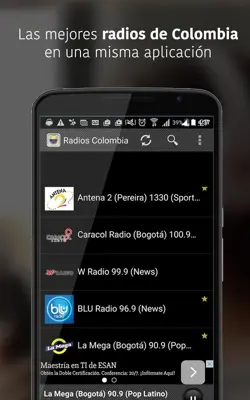 Radios Colombia android App screenshot 2